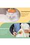 Self-Cleaning Pet Grooming Brush, Removes Tangles & Loose Hair for Cats, Orange - 2