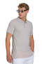 Ecru Regular Fit 100% Cotton Polo Neck T-Shirt - 3