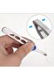 Tweezers Stainless Grip Fine Tip Straight Pro Tweezers (2 Pcs) - 2