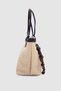 Osyna Colorful Wooden Charm Detailed Cross Strap Straw Hand, Arm and Shoulder Bag Bitter Brown - 4