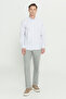 Men's White-Khaki Comfort Fit Relaxed Fit 100% Cotton Classic Collar Dobby Shirt - 2