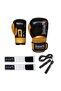 Carbon Boxing Gloves Elastic Boxing Bandage and Jump Rope Kick Boxing Set