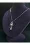 Key Model Love Written Love Lover Themed Special Design Love Luck Icon Key Steel Necklace - 6
