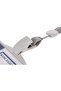 ID Pass With String, Name Badge, Inner core size: 85X53mm, Grey, 30 Pcs (E5744) - 5