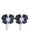 Set 2 Clame Brodate Happy Black, Ariale, multicolor