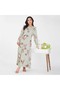 Rayon Floral Tiered Maxi Dress – Round Neck, Available in 3 Colors.