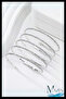 5 Row Spiral Waterway Bracelet |   Stoned Spiral Design |   Adjustable Jewelry Accessory |   Silver Color - 2