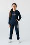 3-Piece Hooded Kangaroo Pocket Printed Girl's Tracksuit Set - 3