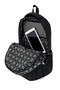 Set of 2 Luxury Crinkle Fabric High School and Middle School Backpack + Pen Holder, Monkey Keychain Gift - 5
