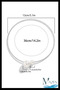 Stone Choker and Bracelet Set |   Waterway Pearl Design |   Special Occasion Stylish Women's Jewelry |   Silver Color - 4