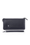 100% Genuine Leather Men's Hand and Wrist Bag Navy Blue Color Bag Etn-50-L - 2