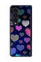 Samsung Galaxy Z Fold 4 Protective Case Cover Dhaga Hearts Pattern