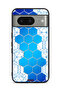 Google Pixel 8 Protective Case Cover Honeycomb Hexagon Icon Networks
