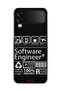 Samsung Galaxy Z Flip 4 Protective Case Cover Software Engineer Sticker