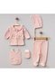 Baby Girl French Lace 5-Piece Newborn Hospital Release Bodysuit Set - 2