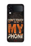 Samsung Galaxy Z Flip 4 Protective Case Cover Do Not Touch My Phone
