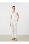 Rmz Gi̇yi̇m Farkiyla Striped Linen Blend Women's Pleated Trousers