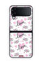 Samsung Galaxy Z Flip 4 Protective Case Cover Love And Heart Art Pattern