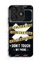 Tecno Spark 10 Pro Protective Case Cover Caution Never Touch My Phone