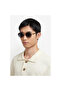 Unisex Gold-Smoked Organic Gradient (Uv) Glass Steel Closed Frame Oval - Round Sunglasses Db116 - 5