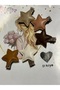 Dd420 Nude Leather Mini Star Model Hair Baby Kids Clip (Set of 5) - 2