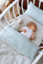 Park Crib Muslin Duvet Cover Set (80X110 cm) |   Line Series - Blue