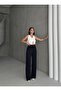 Women's Seersucker Fabric Pocket Pants - 7