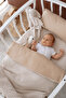 Park Crib Muslin Duvet Cover Set (80X110 cm) |   Line Series - Beige