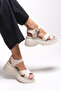 Elysthara Women's Sandals 00129021 Beige - 3