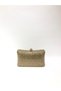 Gold Color Double Side Stone Material Evening Dress Portfolio Clutch Wedding Engagement Henna Evening Bag - 2