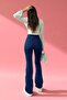 Corb Dark Blue Spanish Leg High Waist Lycra Women's Jeans - 4