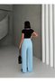 Women's Seersucker Fabric Pocket Pants