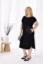 Plus Size Oversize Dress with Rope Strap Detail on the Shoulder