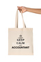 حقيبة من القماش الخام العضوي مطبوعة من Keep Calm Accountant