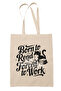 Born to Read Forced to Work Written Book Lover Business Printed Gift Organic Raw Cloth Bag