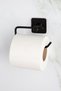 Black Bathroom Shower Shelf Adhesive Long Towel Holder Outdoor Adhesive Toilet Paper Holder Set of 3 - 3