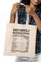 Sagittarius Sagittarius Nutrition Facts Fun Printed Gift Organic Raw Cloth Bag