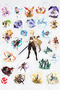 Genshin Impact All Characters Video Game Phone Laptop Adhesive Foil Sticker Pack (99 Pcs)