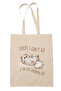 Indoor Cat Printed Home Cat Cat Lover Printed Gift Organic Raw Cloth Bag