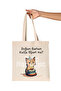 Happy Birthday Mu Printed Gift Organic Raw Cloth Bag