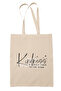 Fuels Kindness to Yourself Written Self Kindness Printed Gift Organic Raw Cloth Bag