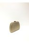 Gold Color Double Side Stone Material Evening Dress Portfolio Clutch Wedding Engagement Henna Evening Bag - 4