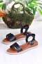 1000 Ceyn Buckle Detailed Comfortable Lightweight Women's Sandals - 5