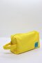 Yellow Lined Washable Cloth Pen Holder Pencil Case - 3