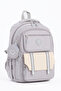 Functional Gray School Bag for Girls & Backpack for Boys - Compatible with Primary School, Middle School, High School