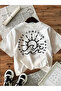 Unisex Happiness Comes in Waves Printed Oversize Crew Neck T-Shirt - 3