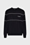 Wool Stripe Detail Regular Fit Crew Neck Sweater Men's Sweatshirt Em002796 Af14199 Mb17 - 5