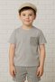 Boy's Suit I Children's Summer Suit I T-Shirt and Striped Shorts Combination Pocket Detail I Children's Clothing