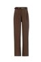 Belted Palazzo Trousers 25Y2810 Cocoa - 5