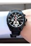 Men's Wristwatch |   Multifunctional Calendar & Day Display |   Black Metal Cord - 2